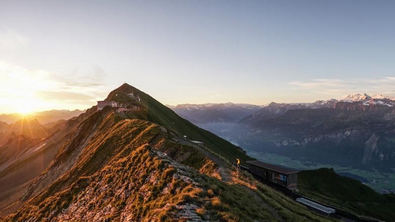 Das Rothorn in der Abendstimmung.